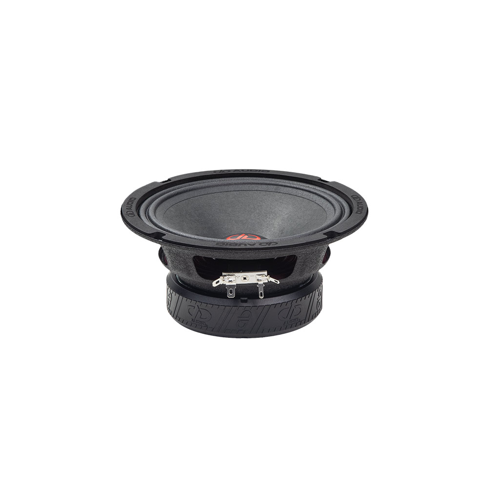 VO-M200 Midrange Speakers (Pair) - Photo of VO-M206 angled top to bottom to show cone, frame and motor